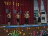 本校海岸阿美語社團學生帶來原住民舞蹈表演
